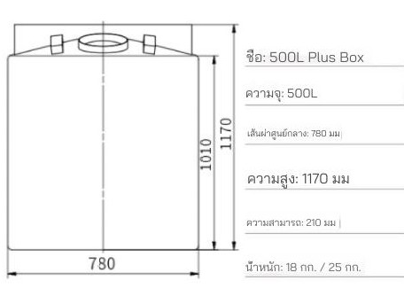 ถังผสม(PE)น้ำยา + พร้อมมอเตอร์หัวปั่น ขนาด 300 ลิตร