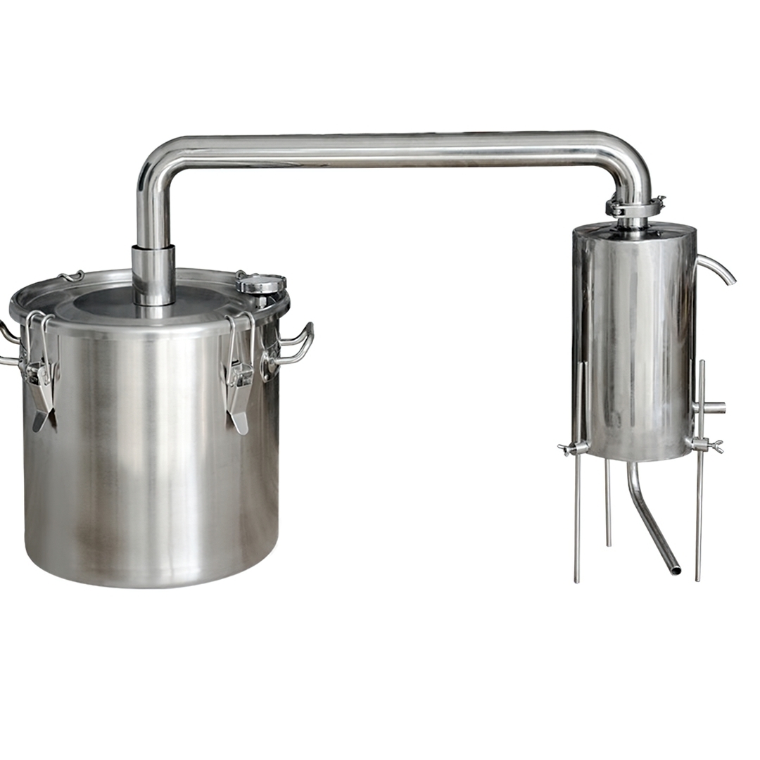YANTAI-02 หม้อต้ม หม้อกลั่นน้ำ กลั่นไวน์ กลั่นน้ำมันหอมระเหย (ใช้กับเตาแม่เหล็กไฟฟ้าได้)