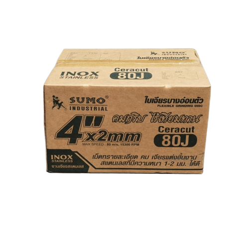 ใบเจียรสแตนเลส 4" หนา 2 มิล สีเขียว รุ่น Ceracut 80J SUMO