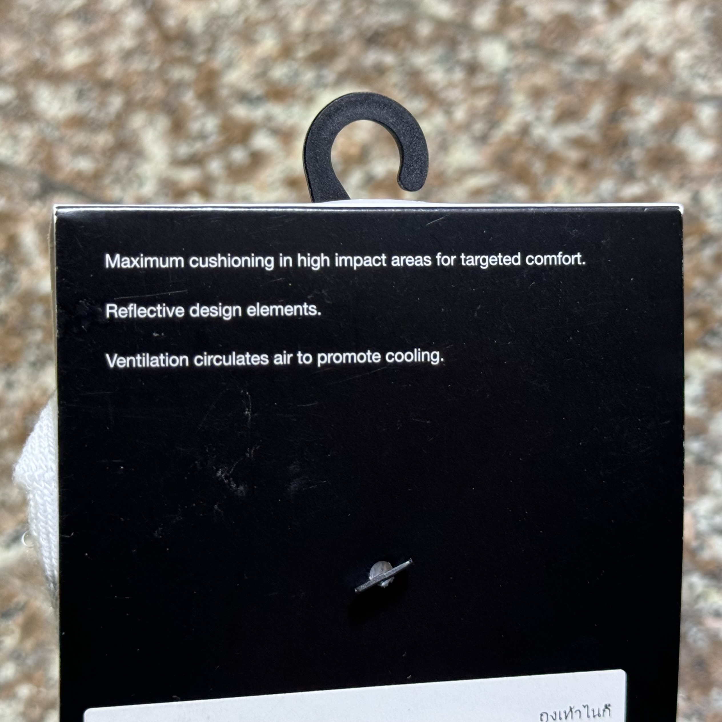 ถุงเท้าวิ่ง Nike Spark Cushioned Ankle Running Socks ‘BLACK’ (M,L)