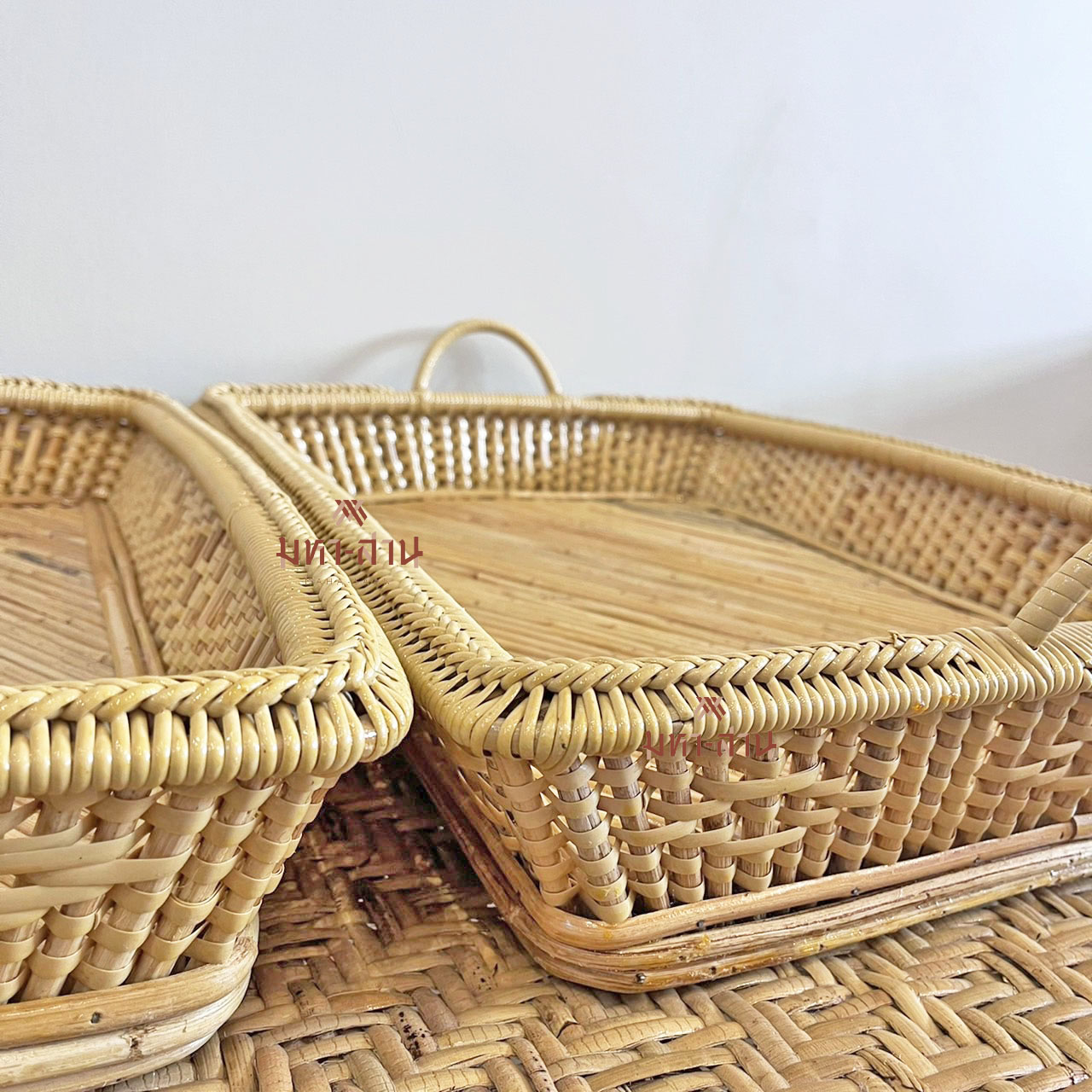 โตกหวาย โตกไม่มีขา ถาดอาหาร ถาดโรงแรม สปา