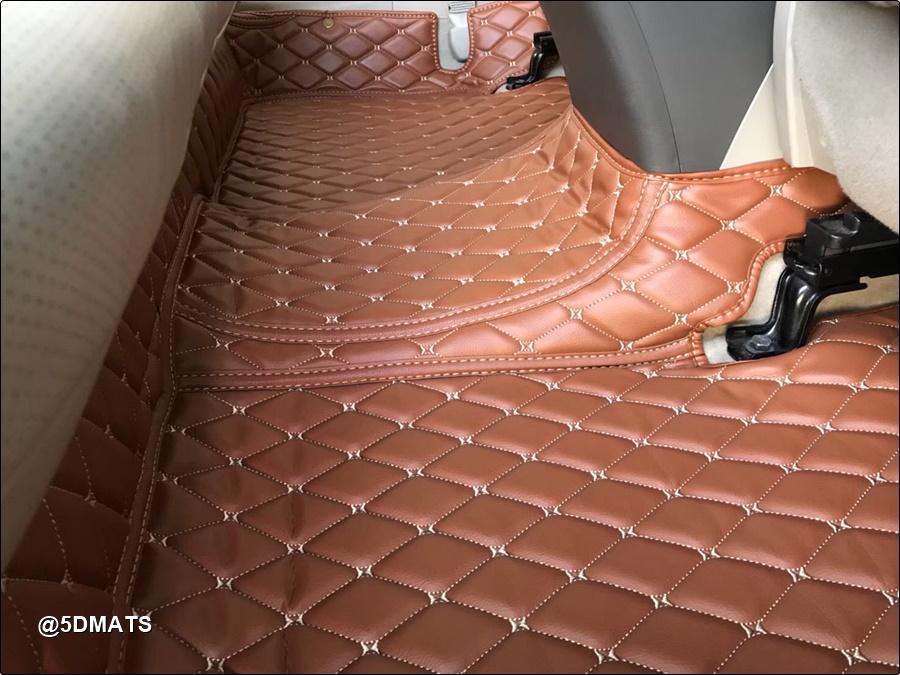 พรมปูพื้นรถยนต์6D TOYOTA CAMRY (ปี2006-2011) พรม6D QJ VIP สีน้ำตาล เต็มคัน 3ชิ้น