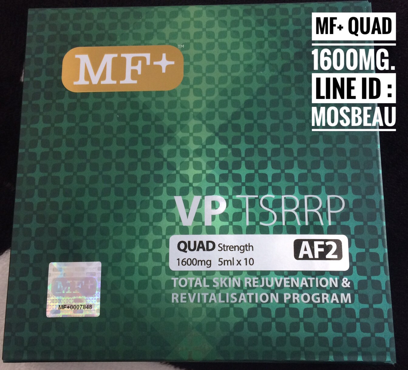 MF Plus VP TSRRP AF2 Total Skin Rejuvenation and Revitalization Program (Vegetal Placenta) Look And Feel Younger