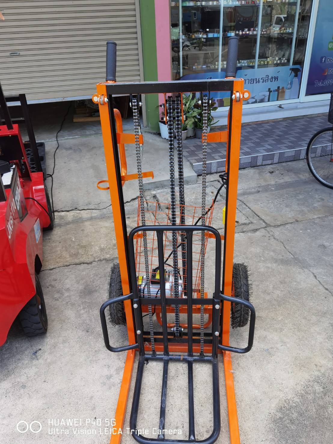 🌈รถเข็นยกของไฟฟ้า เข็นง่ายสะดวก ยกของได้สูงถึง 200 กิโลกรัม ปรับขึ้นลงด้วยระบบไฟฟ้า 1800w Electric Stacker DD1