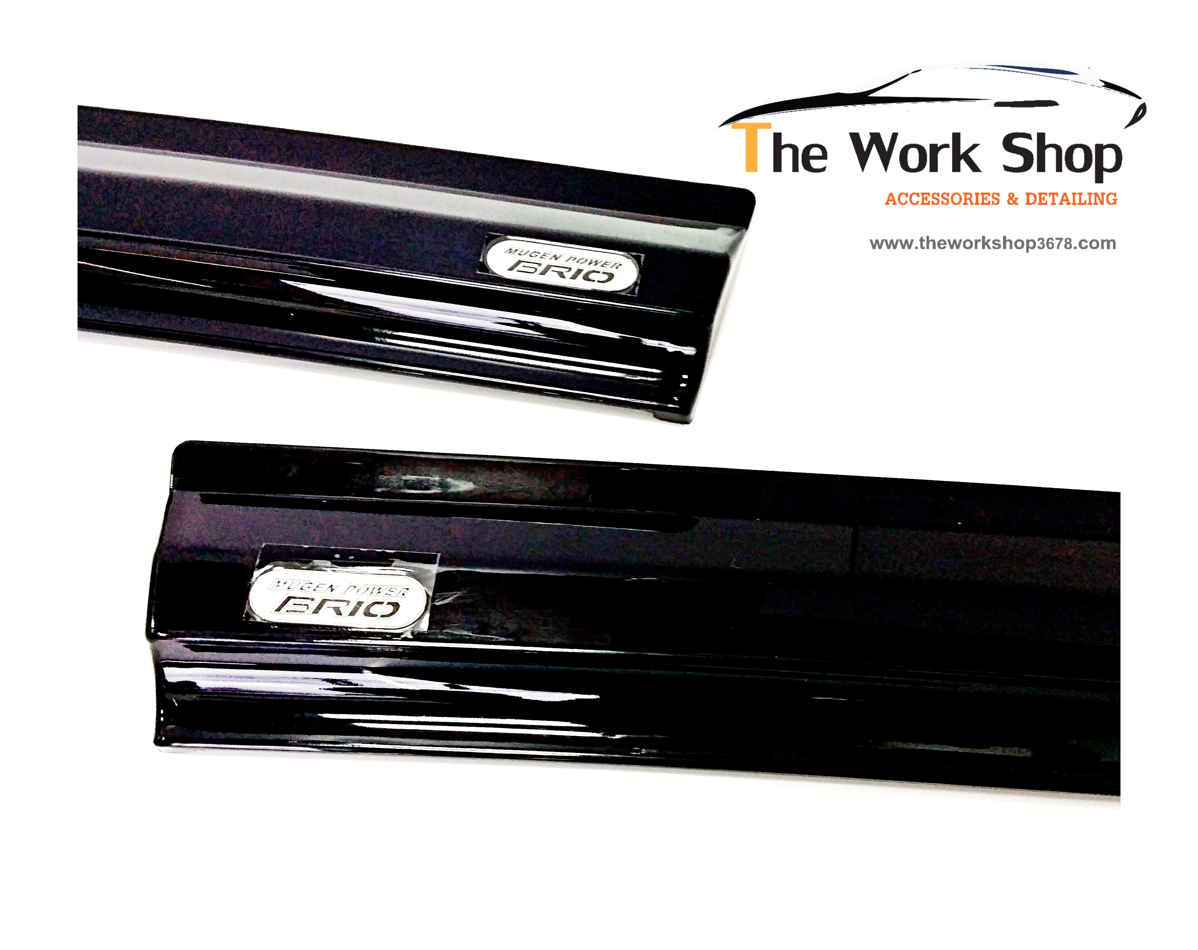 Smoked Door Visor for Brio T Style - กันสาดสีดำ