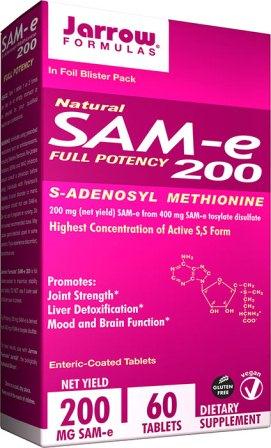 jarrow Formulas, Natural SAM-e 200, 200 mg, 60 Tablets