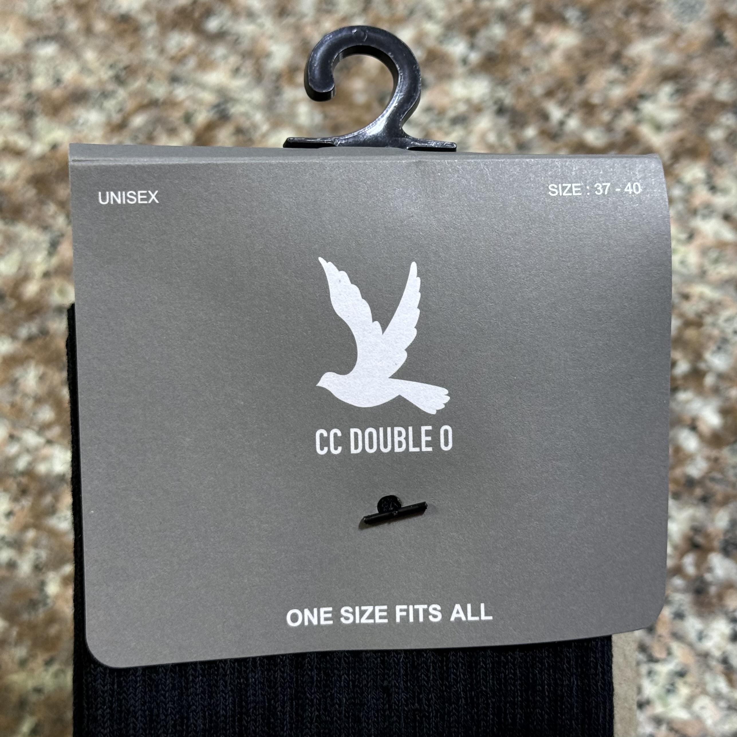 ถุงเท้า CC Double O Crew Socks ‘BLACK’