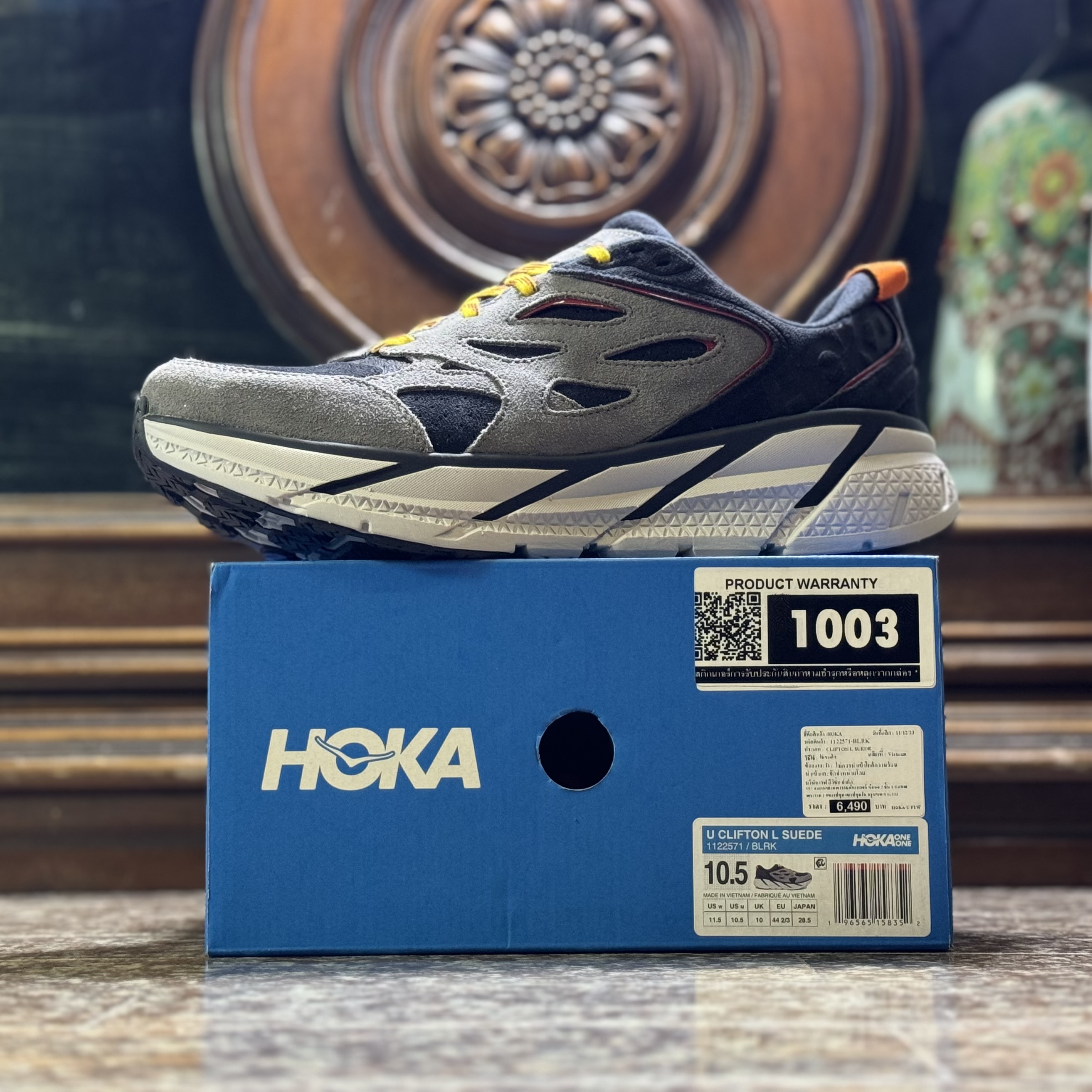 รองเท้า HOKA Clifton L Suede ‘Lunar Rock’ EXCLUSIVE (M5.5-11US)