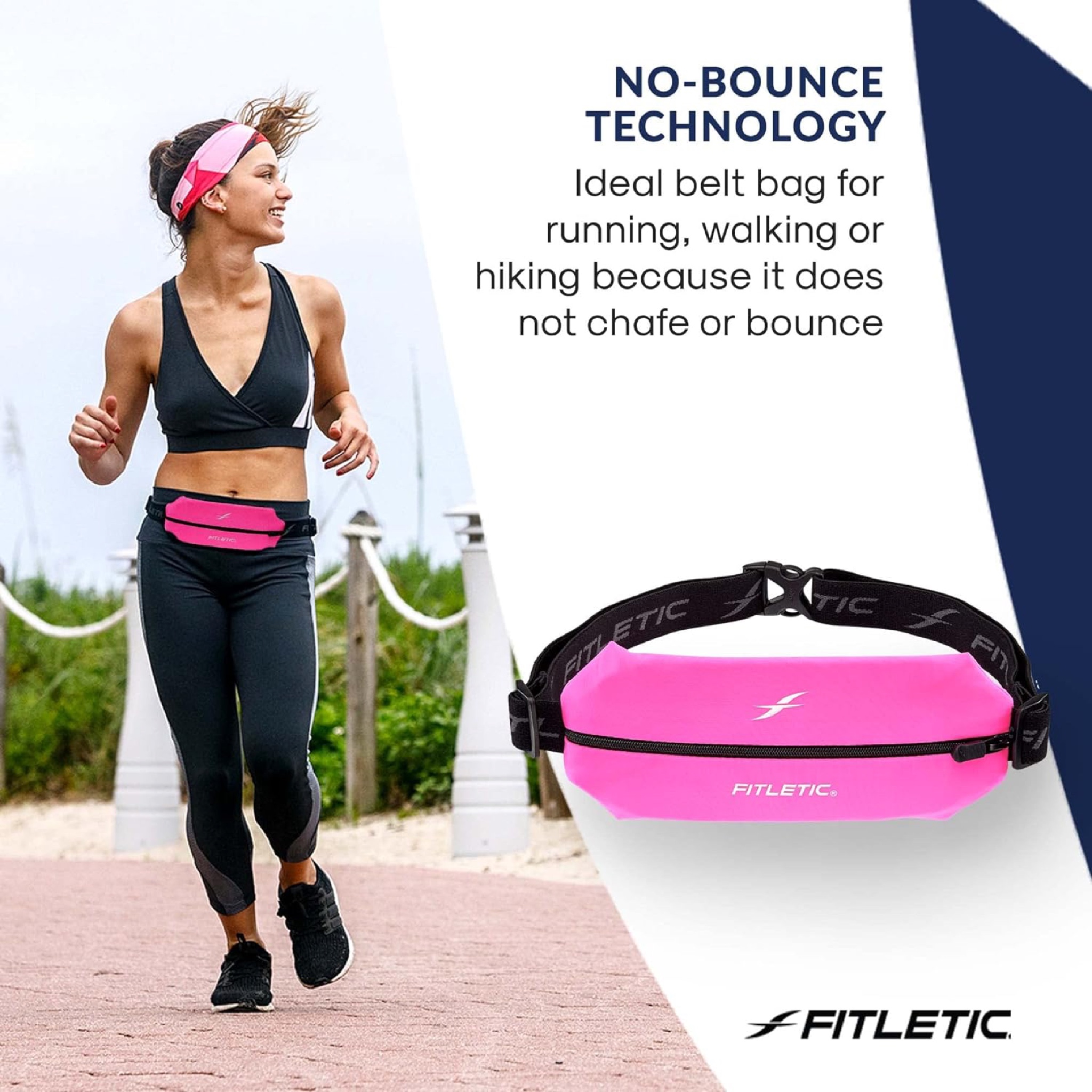กระเป๋าวิ่ง Fitletic Mini Running Waist Bag ‘Pink’