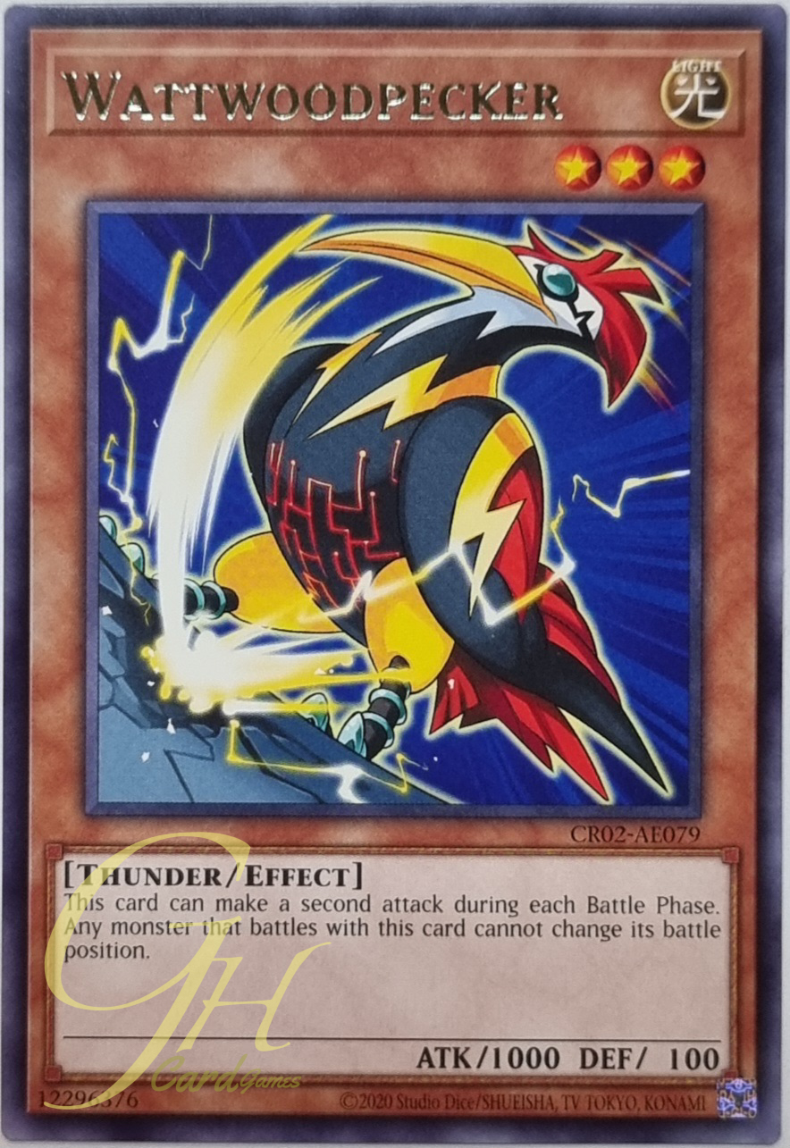 Yugioh [CR02-AE079] Wattwoodpecker (Rare)