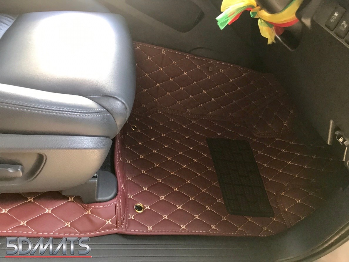 พรมปูพื้นรถยนต์6D NEW PAJERO SPORT 2016-20 รุ่นVIP. PREMIUM สีไวน์แดง หนาพิเศษ เต็มคัน