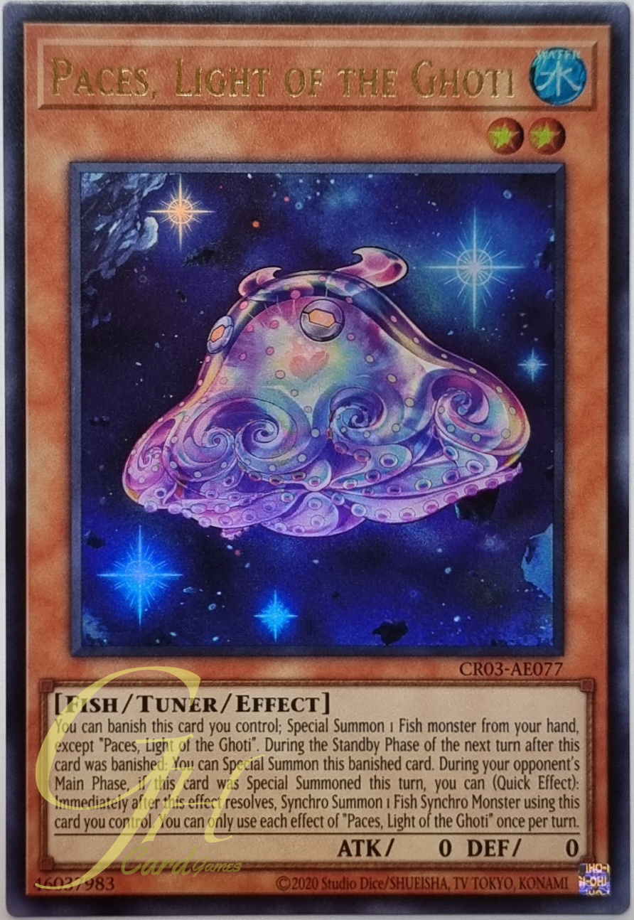Yugioh [CR03-AE077] Paces, Light of the Ghoti (Ultra Rare)