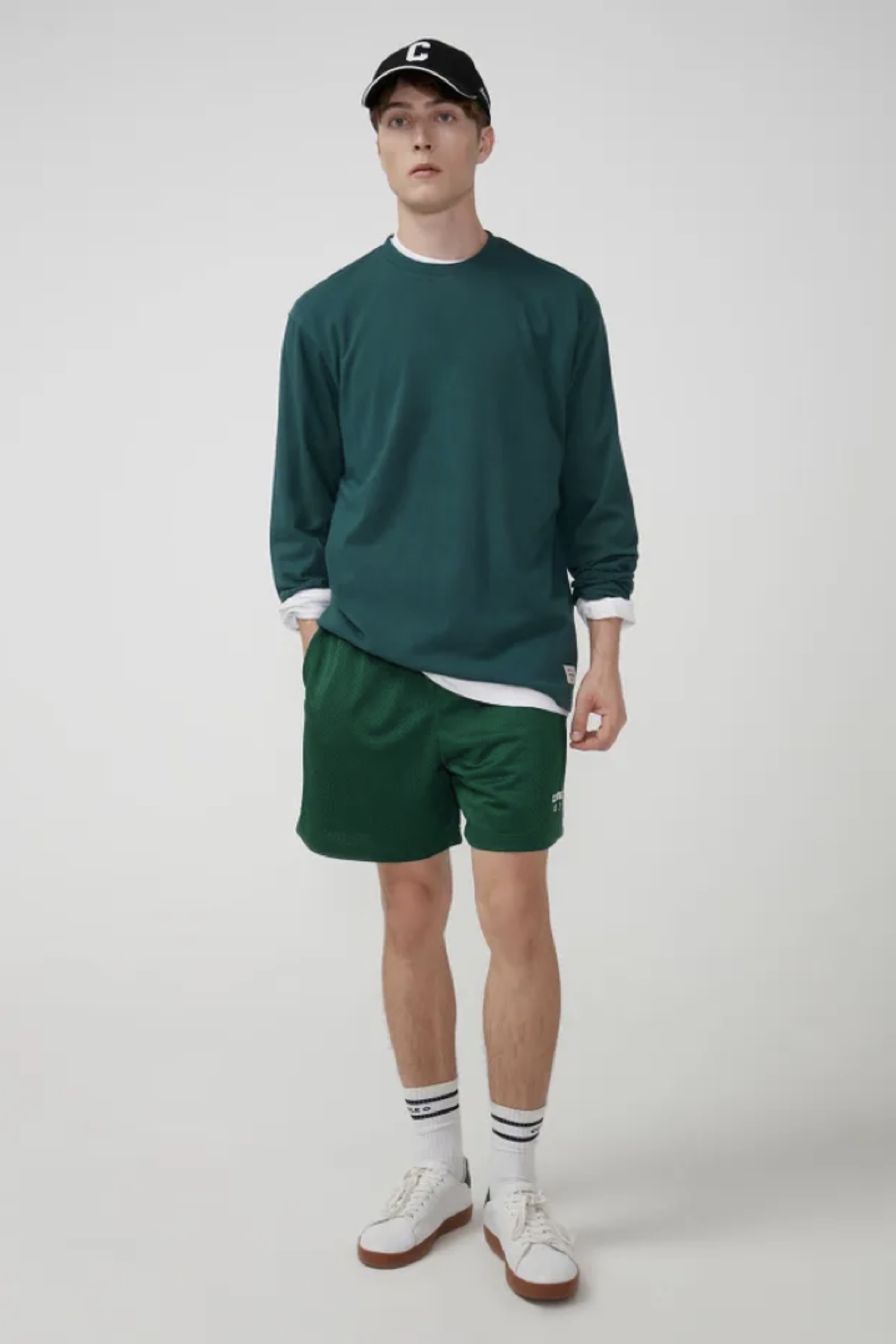 กางเกง CC Double O Mesh Pull On Shorts ‘GREEN’ (S)