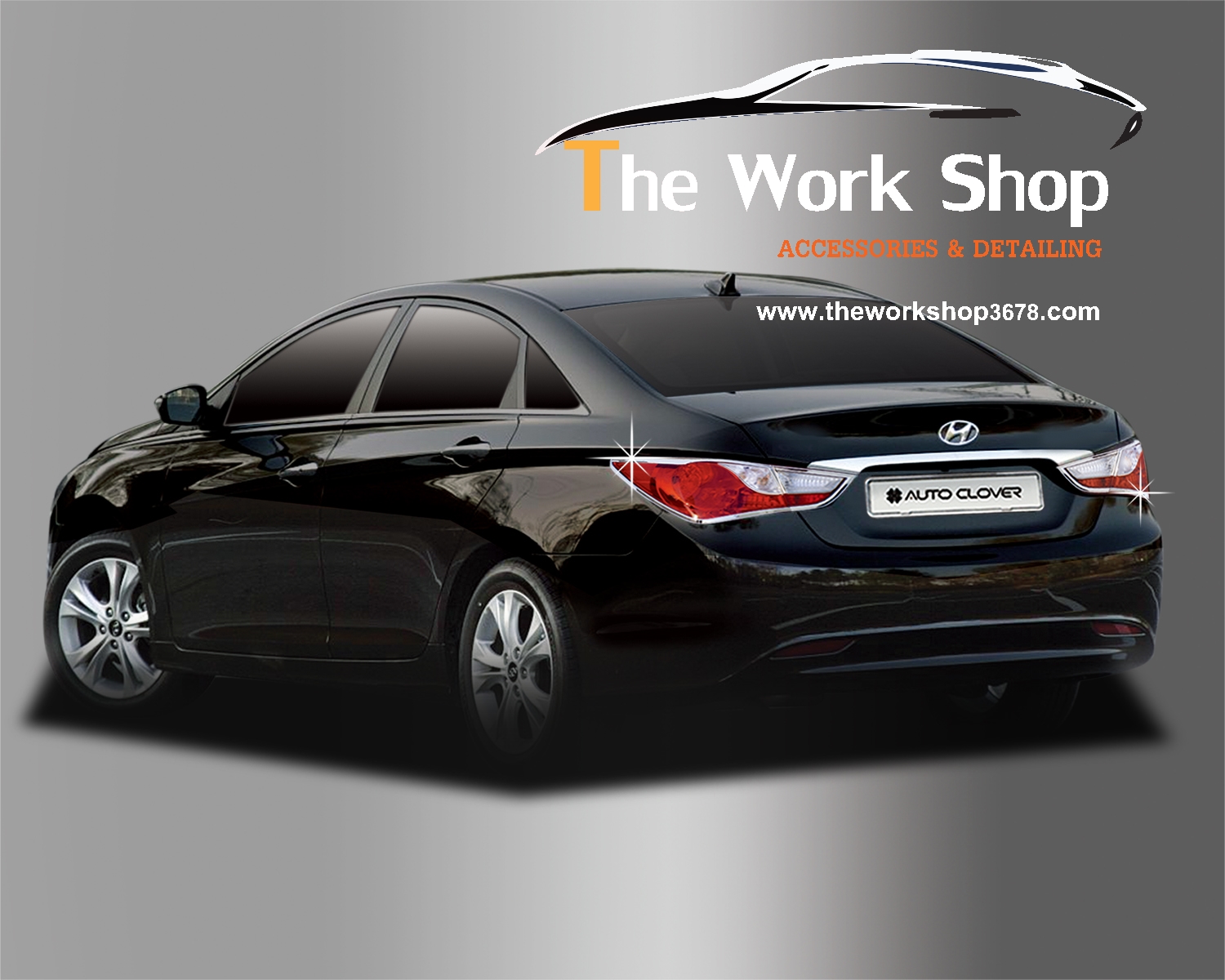 Rear Lamp Cover for Sonata ( โครเมี่ยมครอบไฟท้าย )