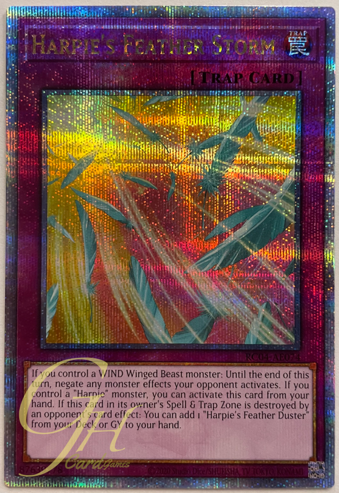 Yugioh [RC04-AE074] Harpie's Feather Storm (Quarter Secret Rare)