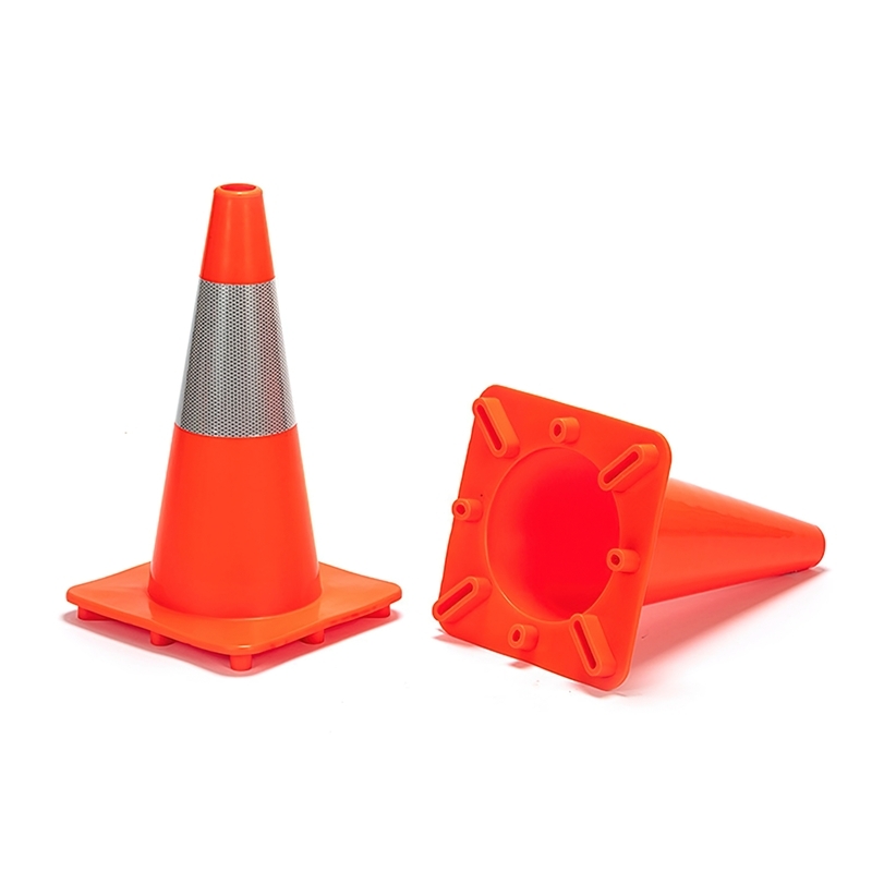 Solid Orange PVC Traffic Cone กรวยจราจร PVC คุณภาพสูงสีส้มสดใส