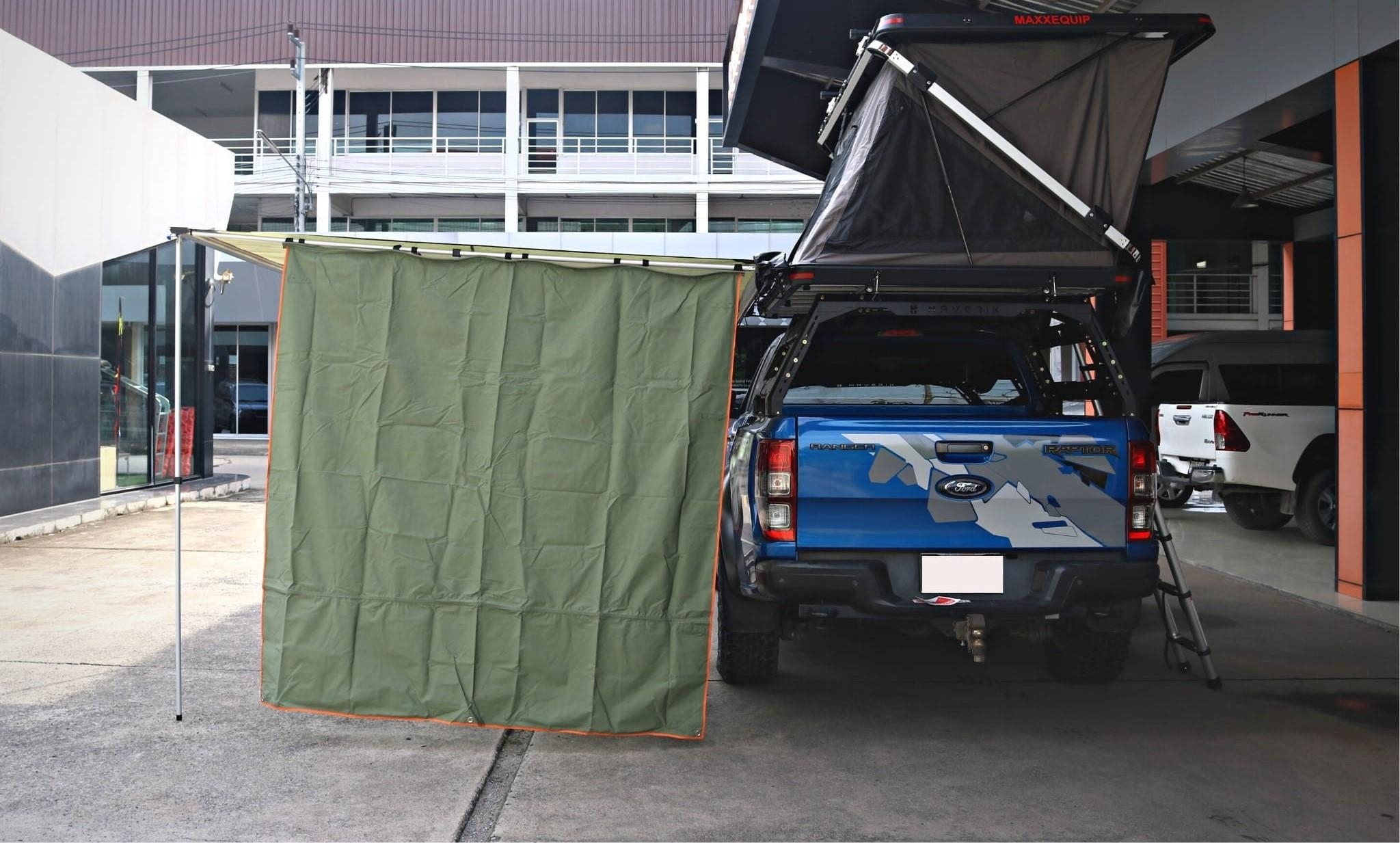 ชายข้าง ม่านข้างสีเขียว 2x2 By MaxX EQUIP