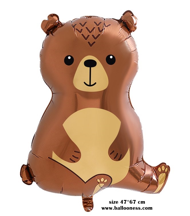 ลูกโป่งหมี / Bear Safari Foil Balloon