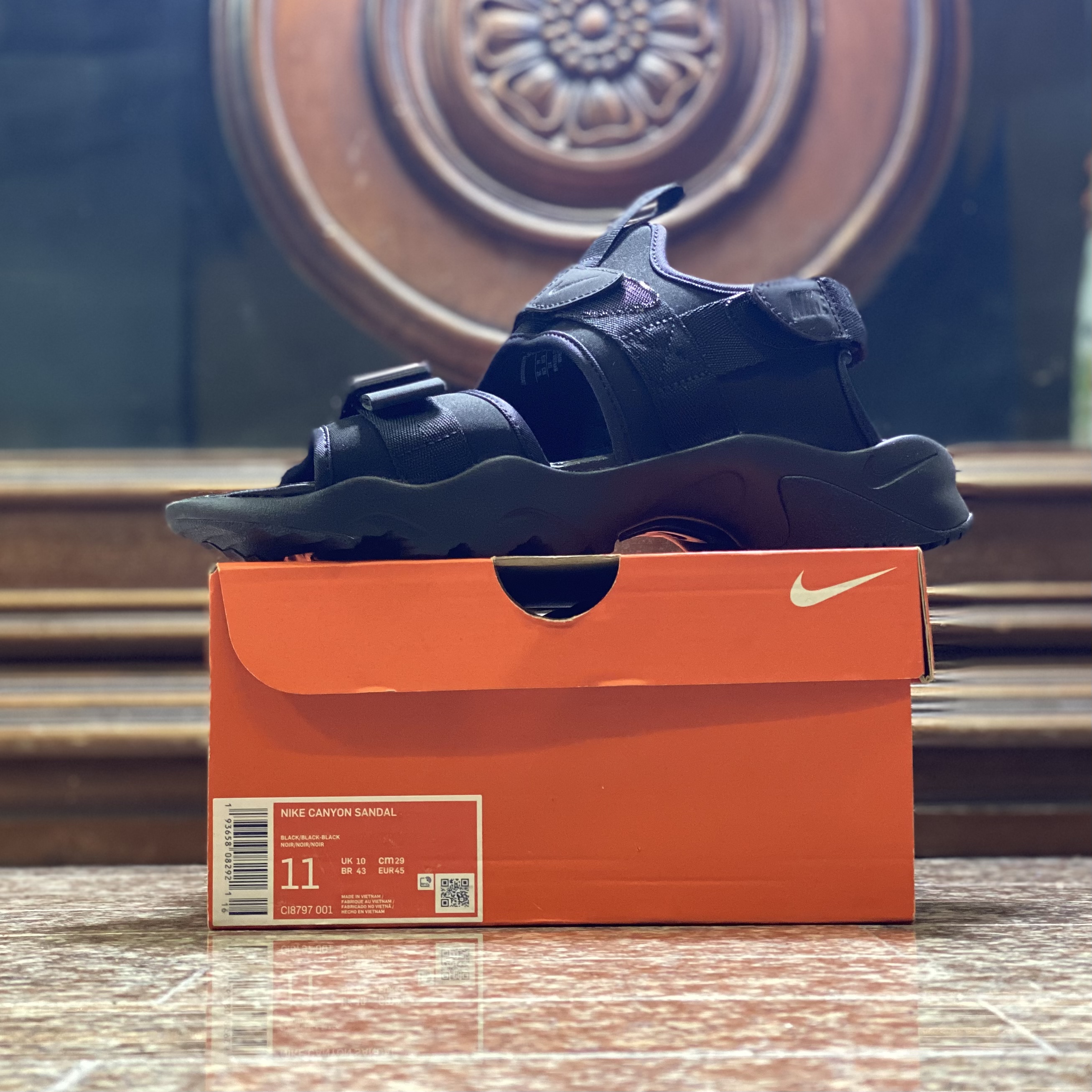 รองเท้า Nike Canyon Sandal ‘TripleBlack’ (M10/11US)