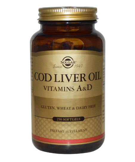 Solgar, Cod Liver Oil, Vitamin A & D, 250 Softgels