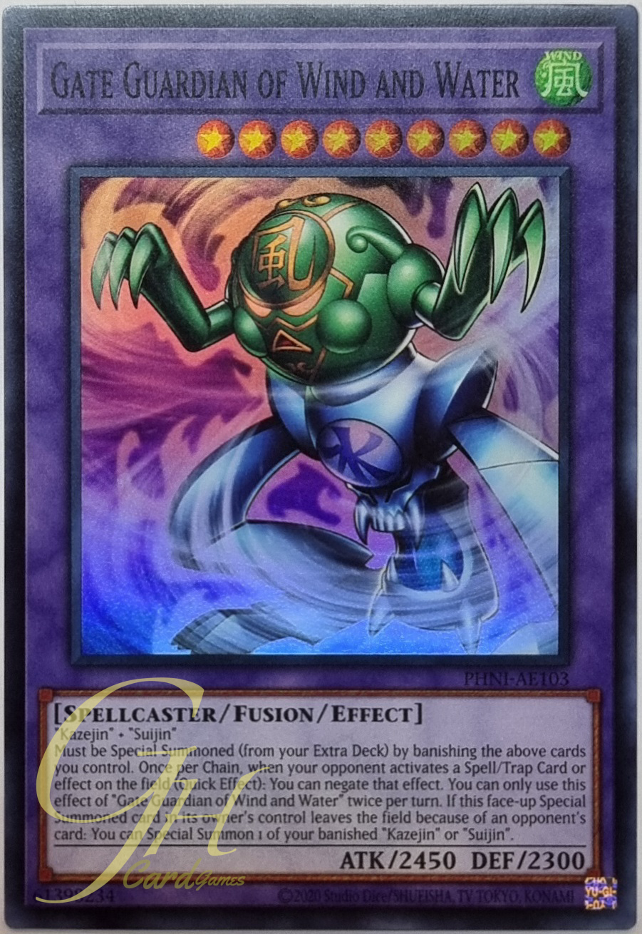 Yugioh [PHNI-AE103] Gate Guardian of Wind and Water (Super Rare)