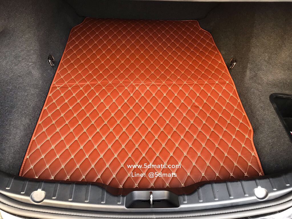 พรมปูพื้นรถยนต์BMW SERIES 5 F10 รุ่น 6D VIP หนาพิเศษ สีน้ำตาล เต็มคัน รวมแผ่นท้าย
