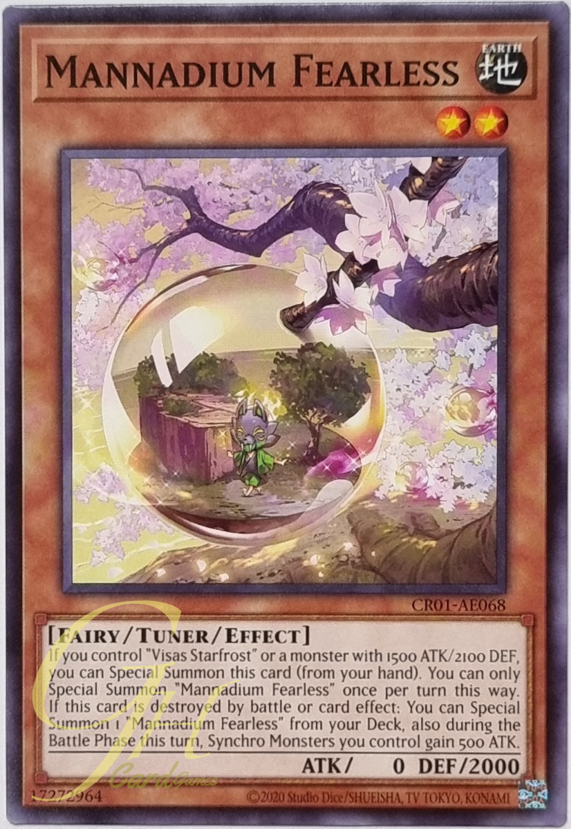 Yugioh [CR01-AE068] Mannadium Fearless (Common)