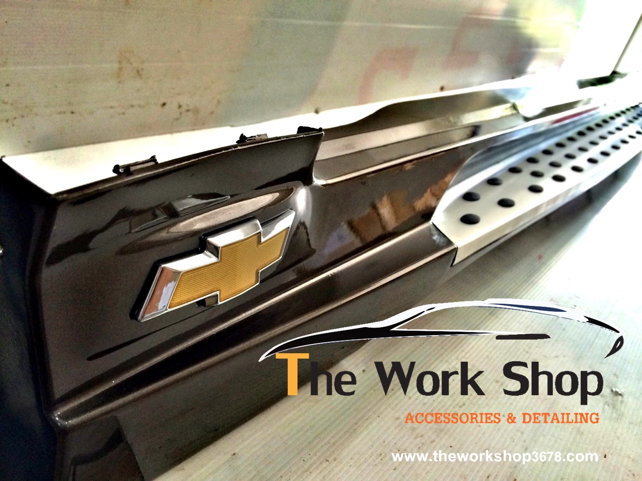 Side Step for Captiva ( บันไดข้างแบบมีปุ่ม และโลโก้ )