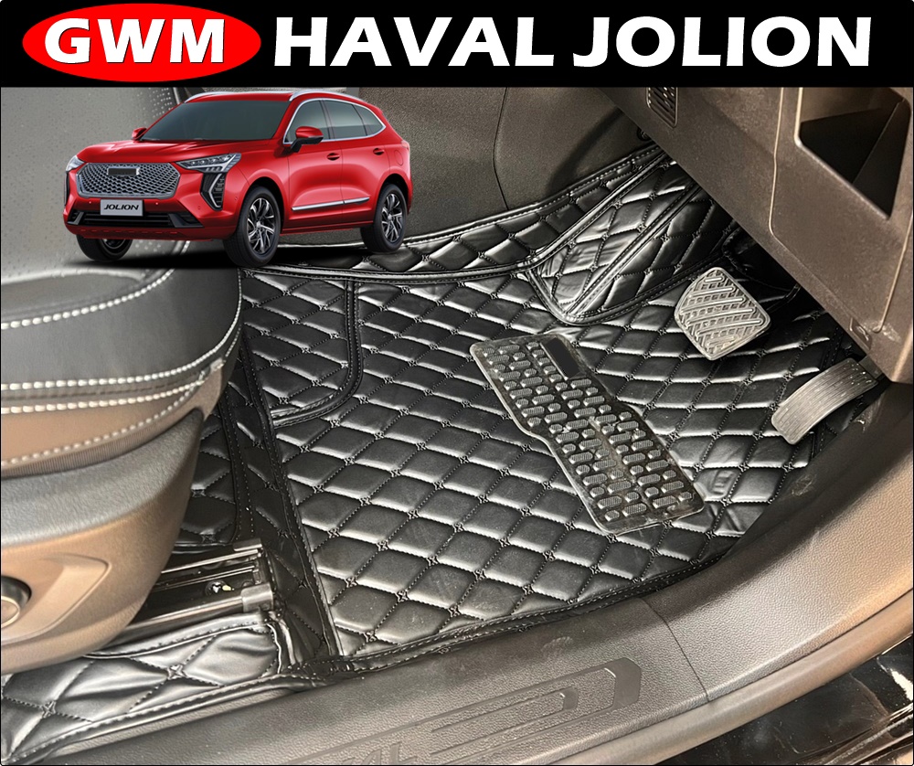 พรมรถยนต์6D GWM HAVAL JOLION 2022 พรม6D เข้ารูป เต็มคัน ในรถ 3ชิ้น