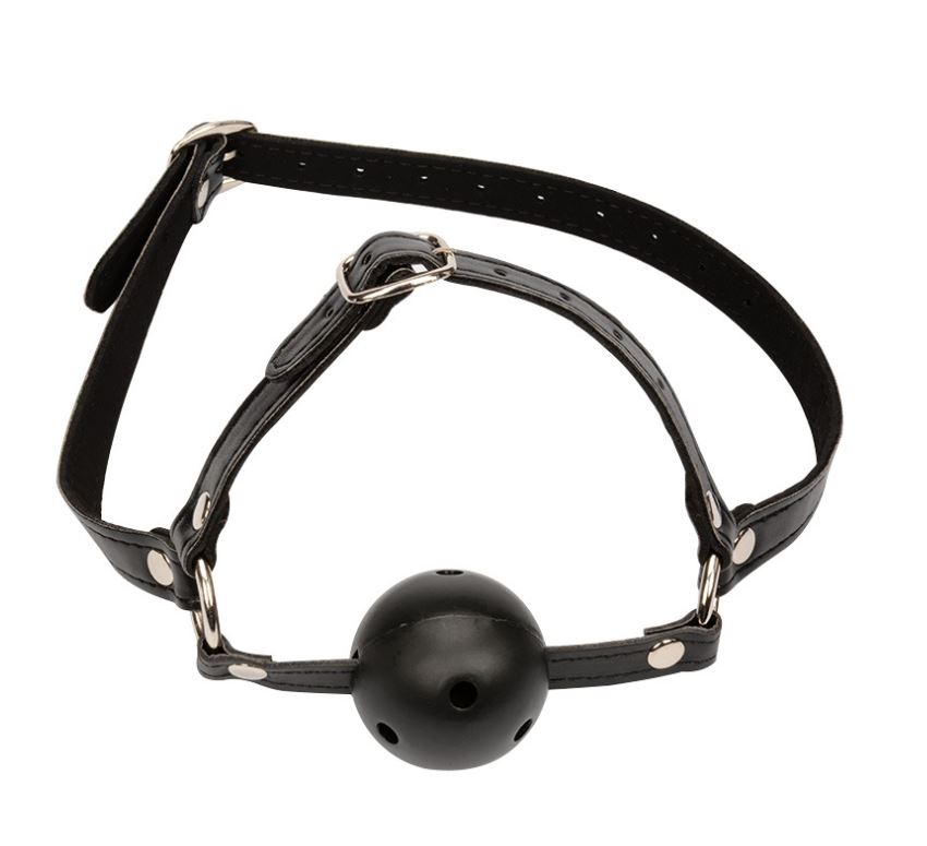 บอลคาบปาก เสียบปากมินิ เซ็กส์ทอย พร้อมสายรัด (มีรู)