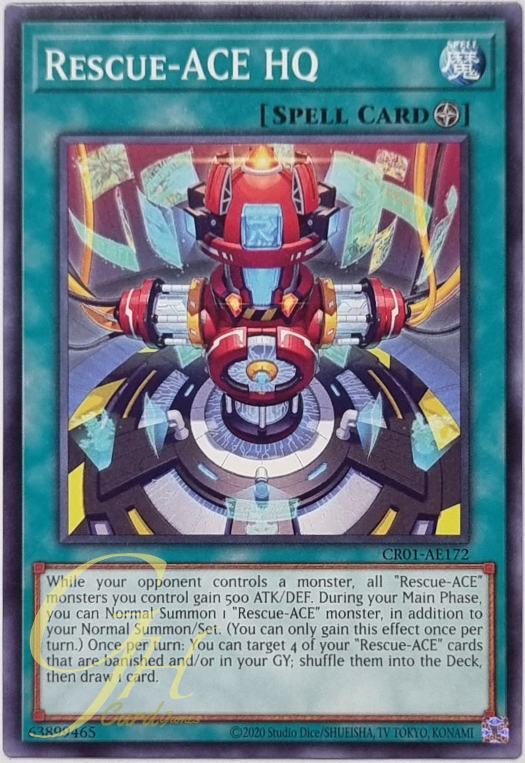 Yugioh [CR01-AE172] Rescue-ACE HQ (Common)