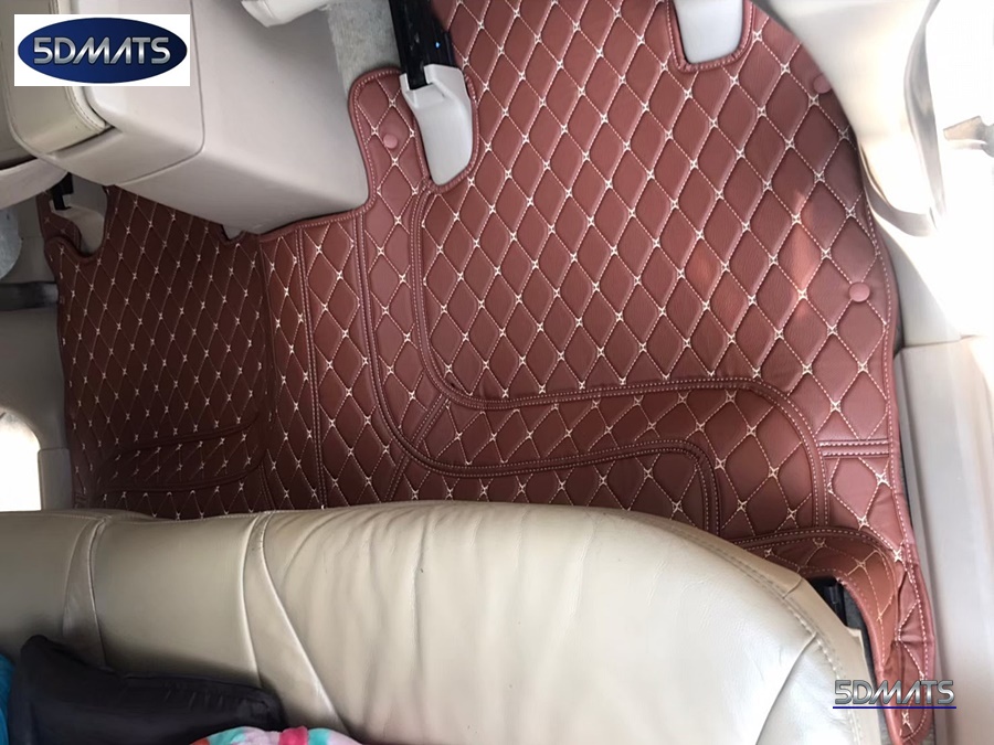 พรมปูพื้นรถยนต์6D ISUZU MU-7 พรม6D หนังPVC สีน้ำตาลเข้ม เต็มคัน st