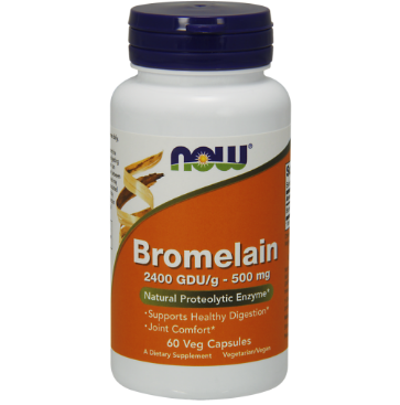 Now Foods, Bromelain, 500 mg, 60 Vcaps