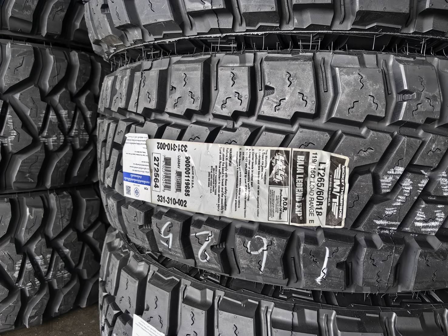 ยางใหม่ MICKEY THOMPSON BAJA LEGEND EXP 265/70-16 ราคาถูกที่ STEP9