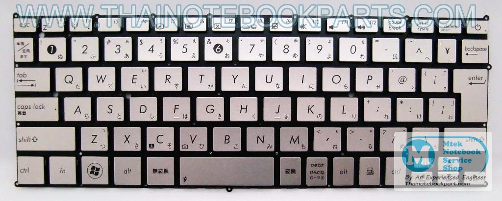 MT09158 คีย์บอร์ดโน๊ตบุ๊ค ASUS Zenbook UX21,UX21A,UX21E mp-11a90j06698 Laptop US Keyboard (สินค้าใหม่,แป้นภาษาอังกฤษ) 1