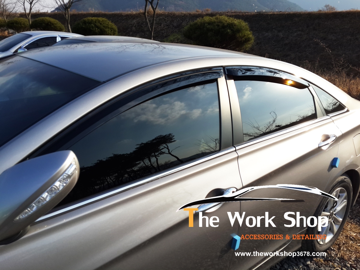 Smoke Door Visor for Sonata ( กันสาดสีดำ )