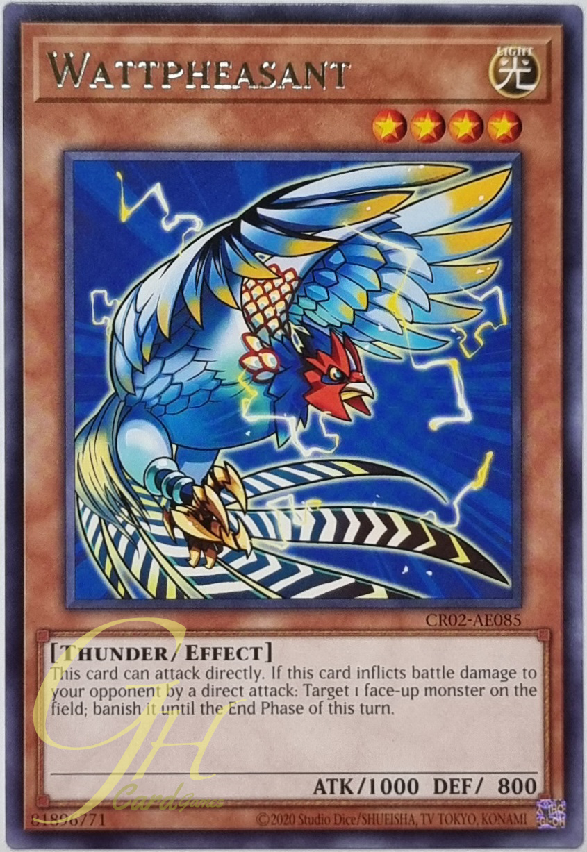 Yugioh [CR02-AE085] Wattpheasant (Rare)