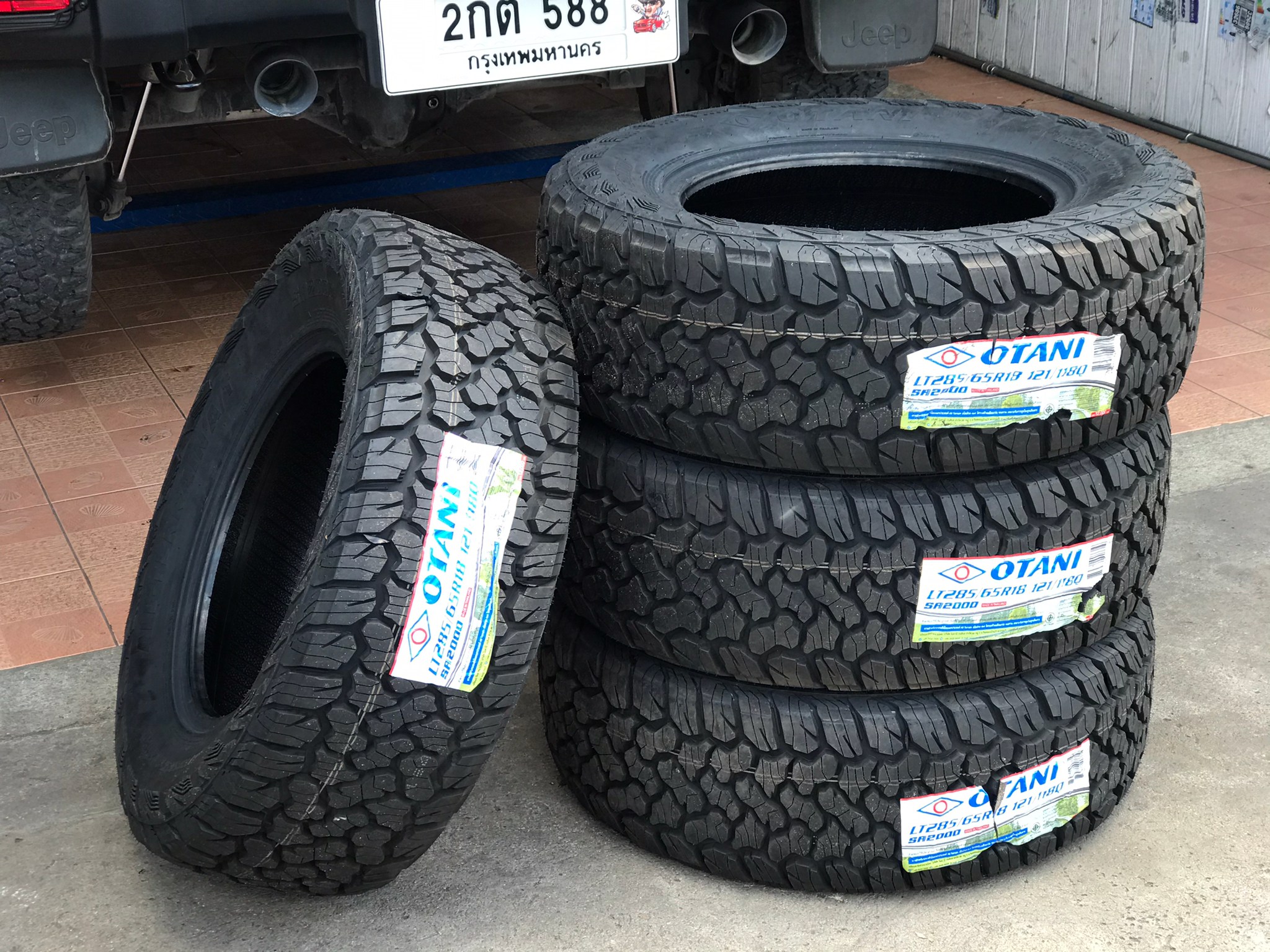 OTANI 285/65-18 SA2000 ที่สุด ครับ ยางไทย #JEEP #OTANI #SA2000 🔧 ติดตั้งฟรี มีหน้าร้าน.. การันตีราคาถูกที่สุด ไม่เน้นกำไรเน้นได้ใจลูกค้า ✨ แม็กซ์และยางมีให้เลือกเกือบทุกรุ่น ทุกยี่ห้อ ต้องการรุ่นไหนเป็นพิเศษ ทักสิครับ ‼️ รออะไร ------------