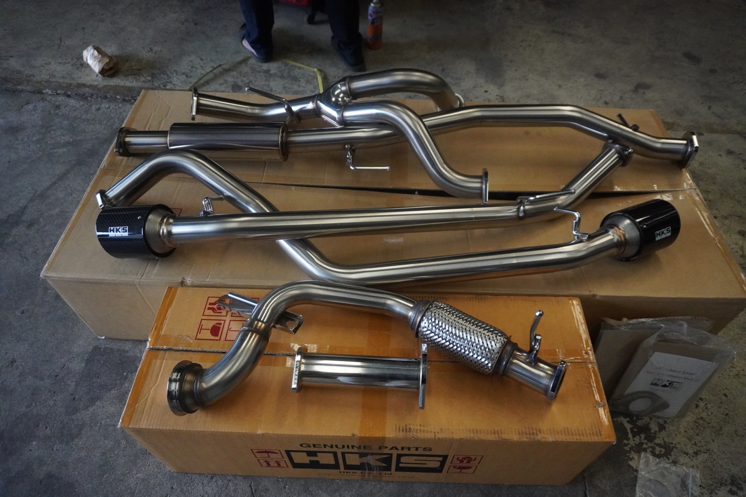 ท่อ HKS ใส่ RAPTOR ดีเซล+ดาวไปป์ FULL SET ของแท้ที่ STEP9