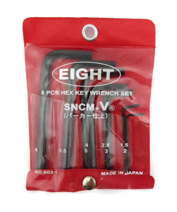 ชุดกุญแจแอลสั้น ขนาด 1.5-6 มิล ยี่ห้อ EIGHT