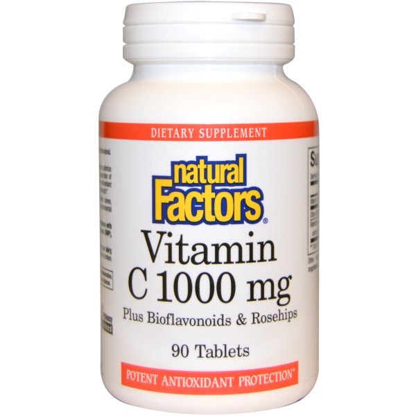 Natural Factors, Vitamin C, 1000 mg, 90 Tablets