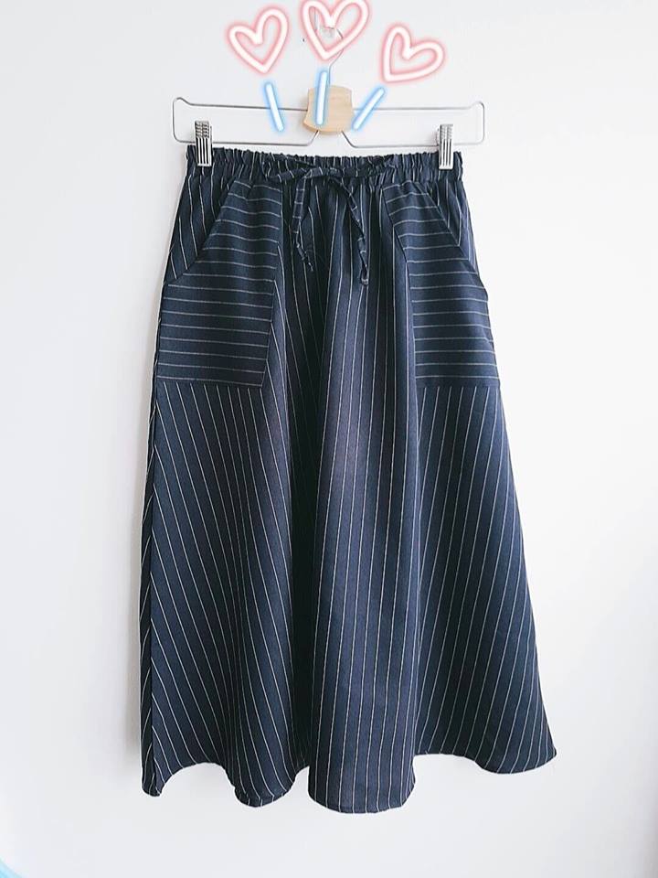 กระโปรงลายทาง สไตล์ญี่ปุ่น