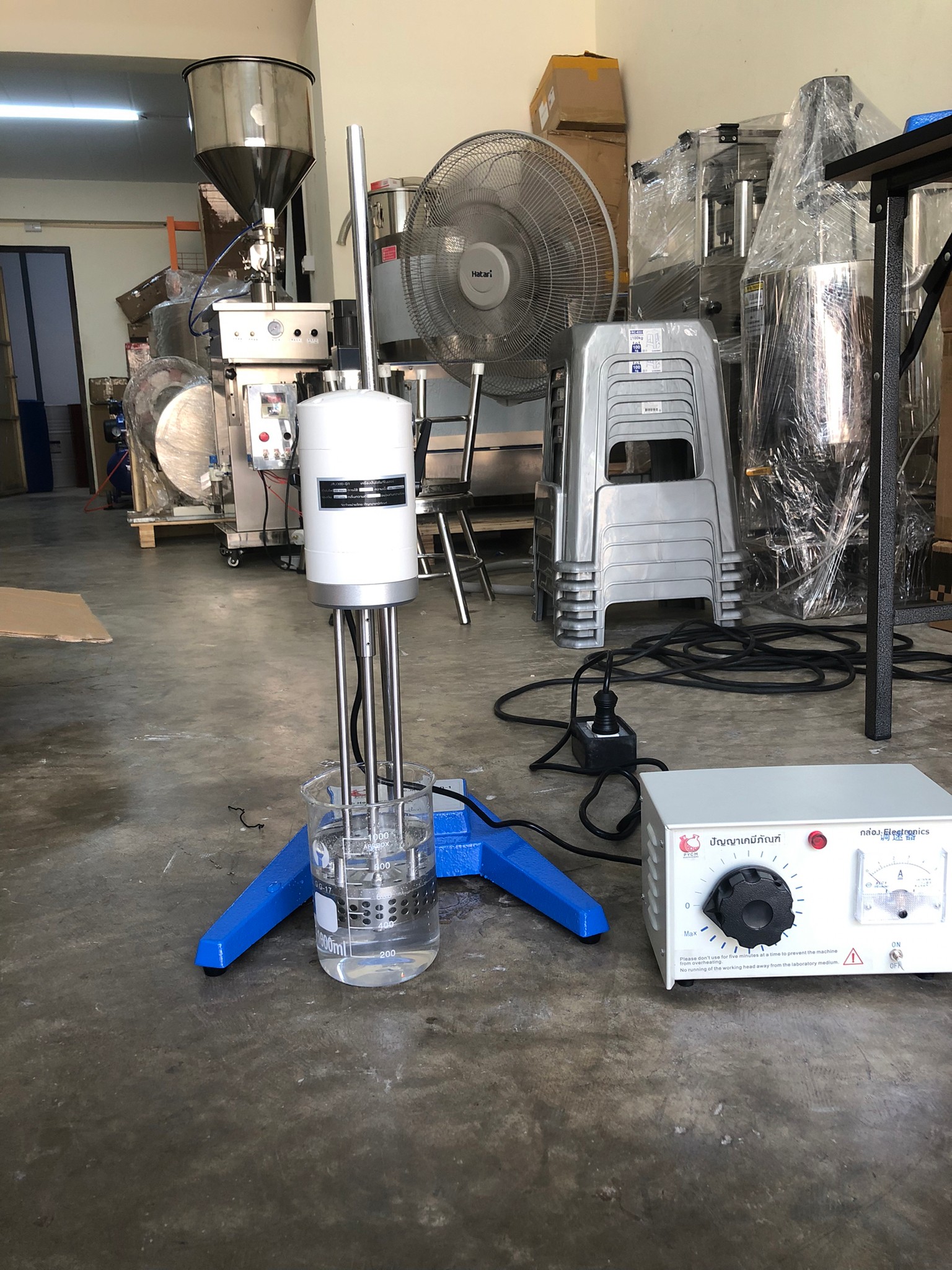 11072 เครื่องผสมเนื้อครีมและของเหลว Lab homogenizer รุ่น JRJ300-D-1