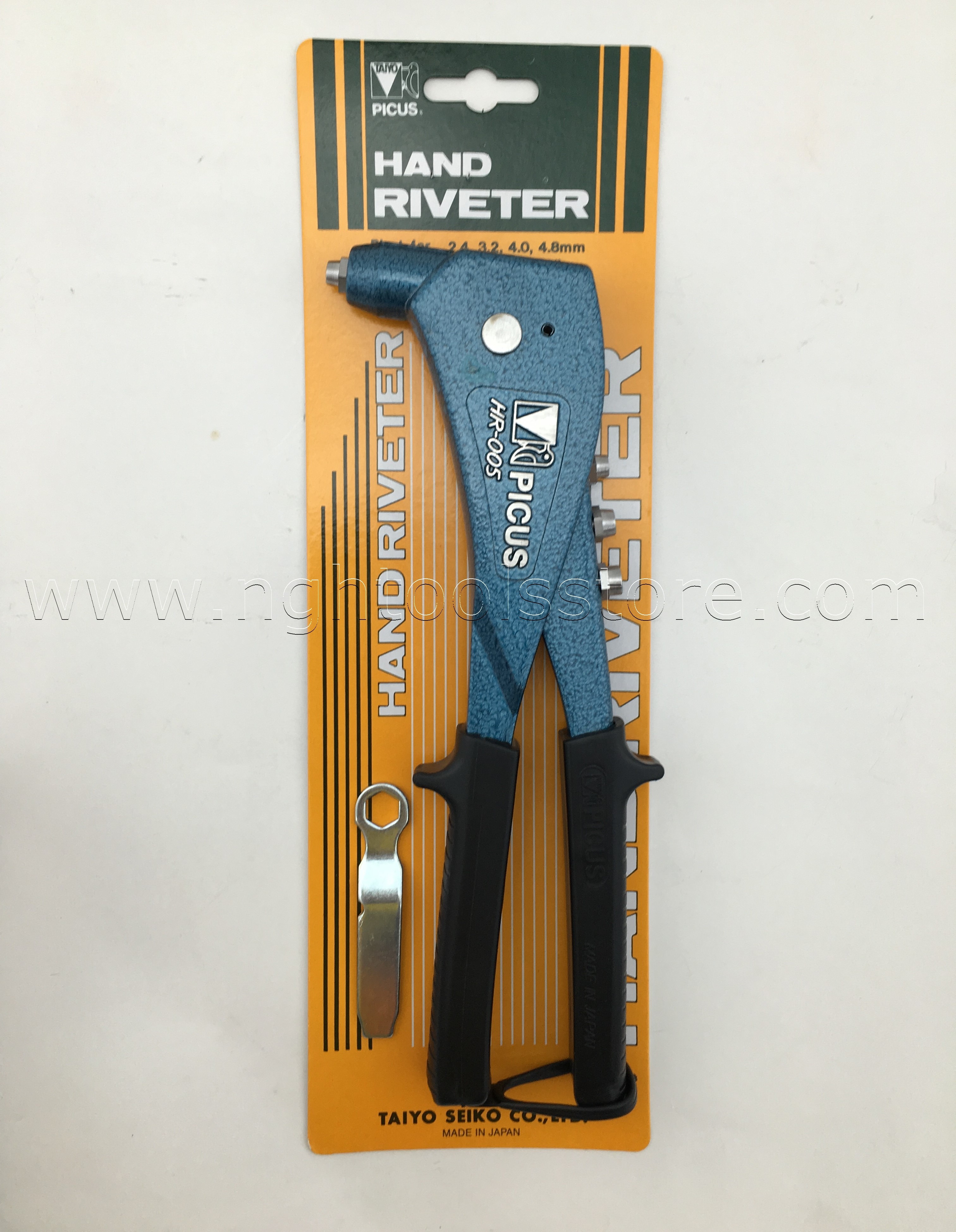 คีมย้ำรีเวท HR-005 ยี่ห้อ TAIYO PICUS (สินค้าสอบถาม)