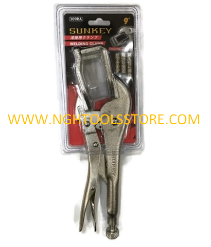 คีมล็อคจับอ๊อกก้ามปู ขนาด 9" 309RA ยี่ห้อ SUNKEY