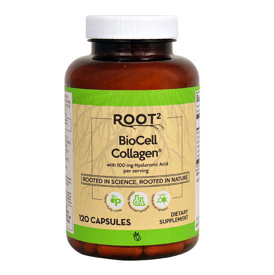 Vitacost ROOT2 BioCell Collagen® with 100 mg Hyaluronic Acid -- 120 Capsules