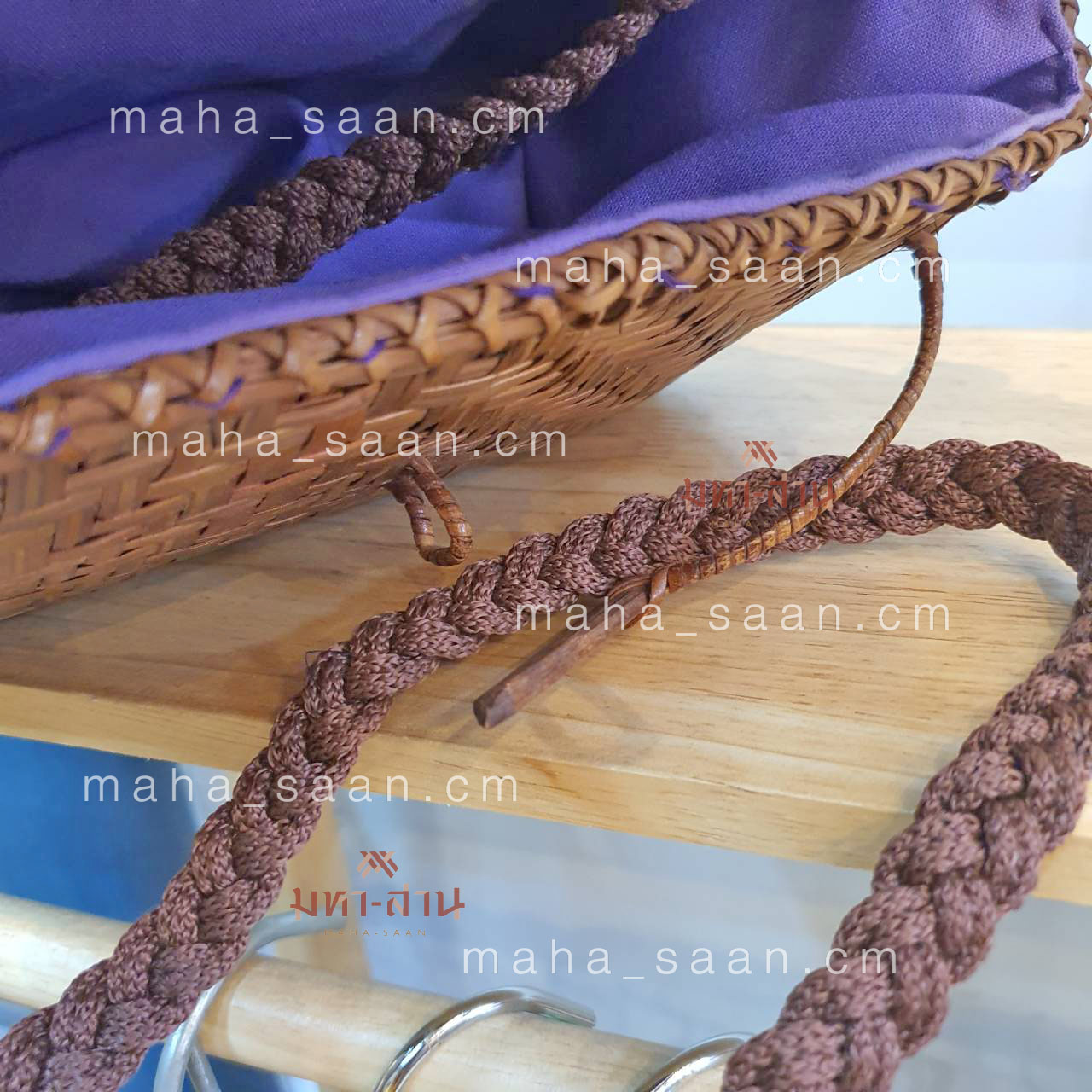 กระเป๋าไม้ไผ่ ทรงกล่อง สะพายข้าง สานมือ ใช้ได้หลายโอกาส💓