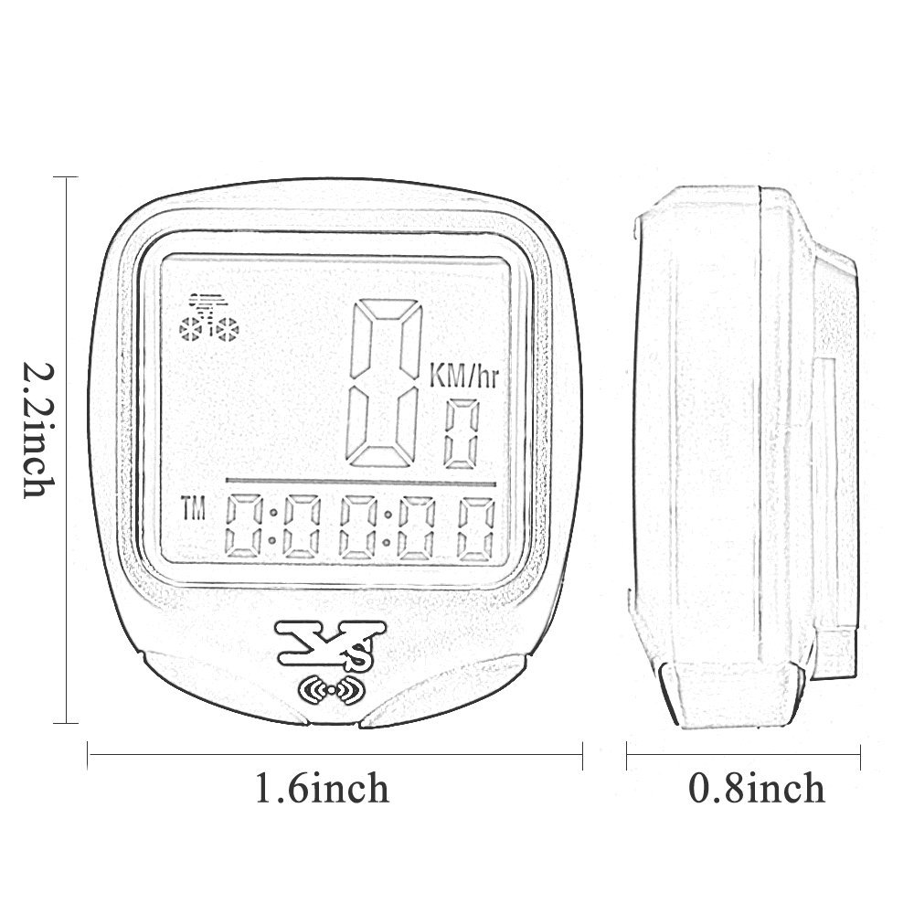 ไมล์จักรยาน YS รุ่น YS-468C (ไมล์ไร้สาย)