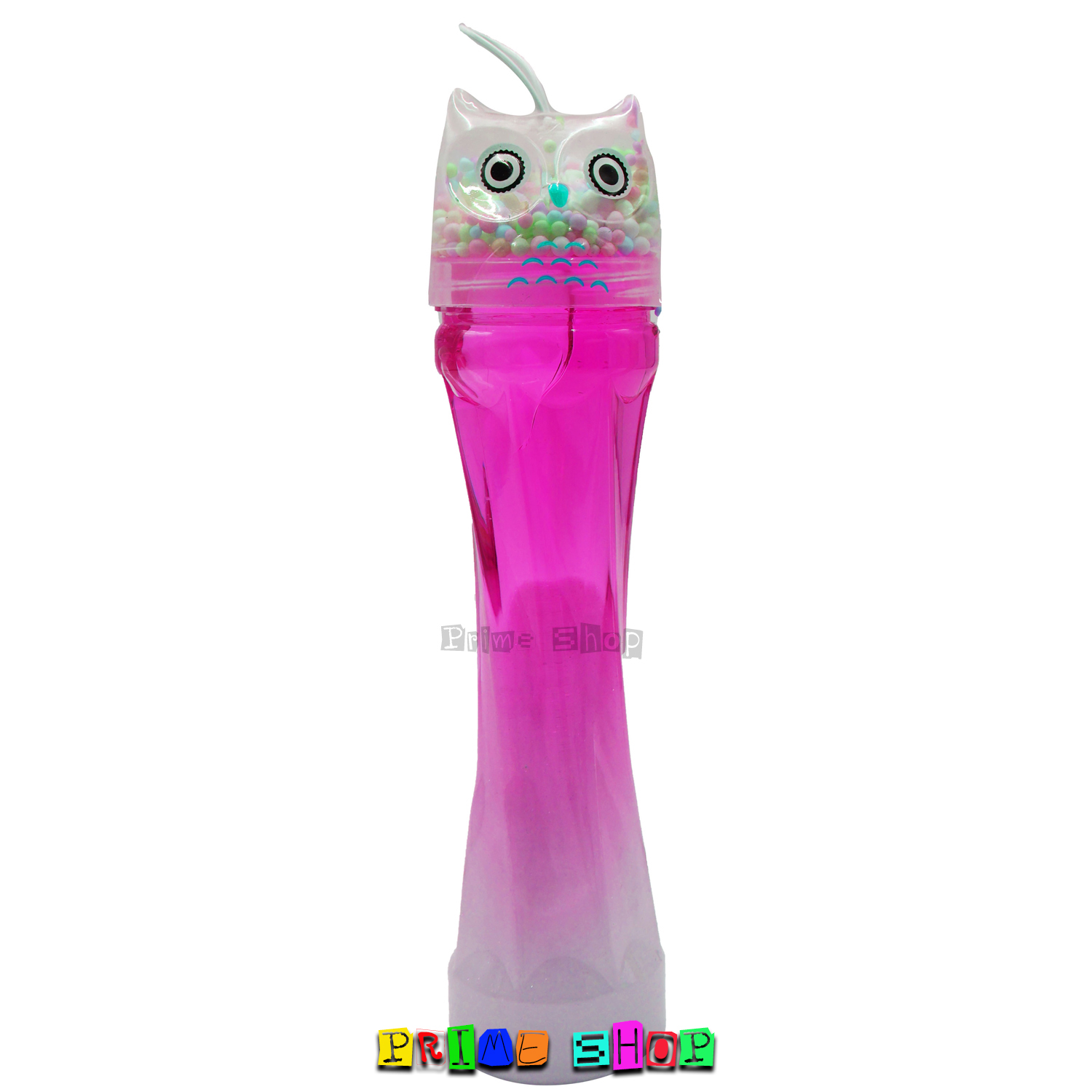 สไลม์คริสตัล แบบขวด มีเม็ดโฟม