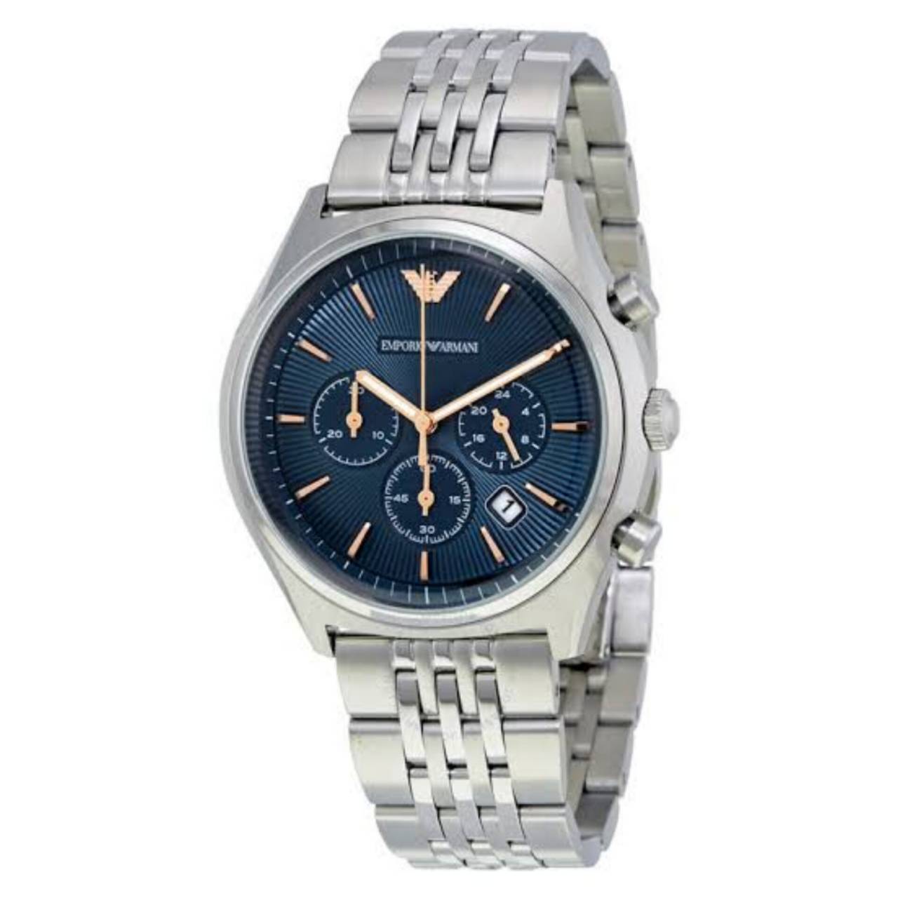 นาฬิกา Emporio Armani Chronograph Blue Dial Men's Watch AR1974 Size 43 mm
